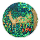 William Morris Forest Deer Tapestry Keramikknauf (Vorderseite)