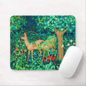 William Morris Forest Deer Tapestry Mousepad (Mit Mouse)