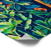 William Morris Forest Deer Tapestry Poster (Ecke)