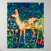 William Morris Forest Deer Tapestry Poster (Vorne)