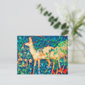William Morris Forest Deer Tapestry Postkarte (Stehend Vorderseite)
