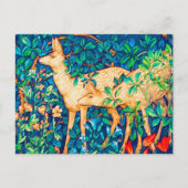 William Morris Forest Deer Tapestry Postkarte (Vorderseite)