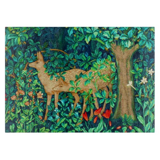 William Morris Forest Deer Tapestry Schneidebrett (Vorderseite)