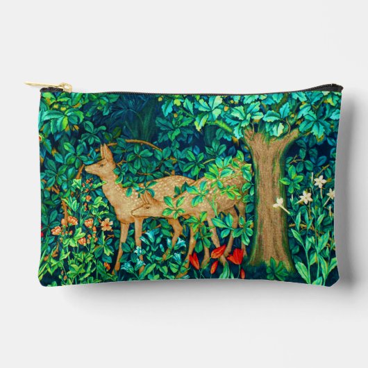 William Morris Forest Deer Tapestry Zubehörtasche (Vorderseite)