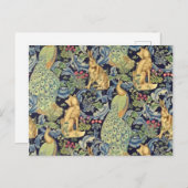 William Morris Forest Postkarte (Vorne/Hinten)