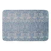 William Morris Forest Rabbit Bird Foliage Blue Badematte (Vorderseite)