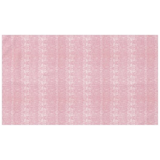 William Morris Forest Rabbit Bird Foliage Pink Tischdecke (Vorderseite (Horizontal))