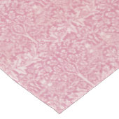 William Morris Forest Rabbit Bird Foliage Pink Tischdecke (Schrägansicht)