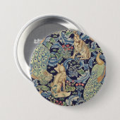 William Morris Forest Rabbit Button (Vorne & Hinten)