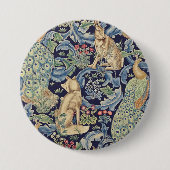 William Morris Forest Rabbit Button (Vorderseite)