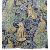 William Morris Forest Rabbit Duschvorhang (Vorderseite)