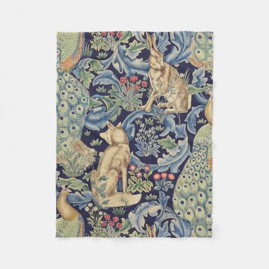 William Morris Forest Rabbit Fleecedecke (Vorderseite)