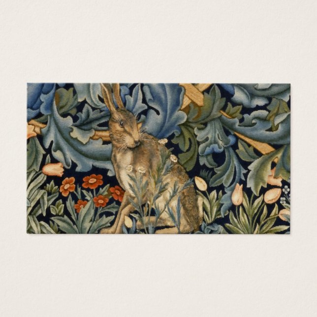 William Morris Forest Rabbit Floral Art Nouveau (Vorderseite)