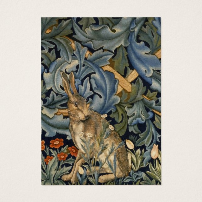 William Morris Forest Rabbit Floral Art Nouveau (Vorderseite)