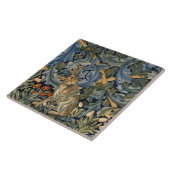William Morris Forest Rabbit Floral Art Nouveau Fliese (Seite)
