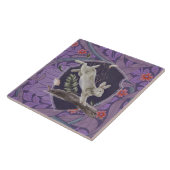 William Morris Forest Rabbit Floral Art Nouveau Fliese (Seite)