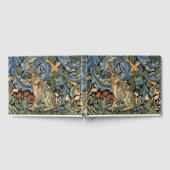 William Morris Forest Rabbit Floral Art Nouveau Gästebuch (Voll)