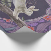 William Morris Forest Rabbit Floral Art Nouveau Geschenkpapier (Ecke)