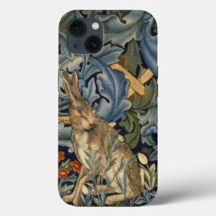 William Morris Forest Rabbit Floral Art Nouveau iPhone 13 Hülle