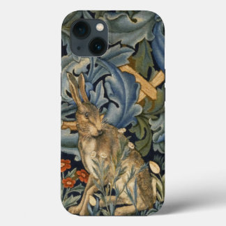 William Morris Forest Rabbit Floral Art Nouveau iPhone 13 Hülle