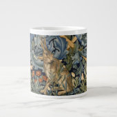 William Morris Forest Rabbit Floral Art Nouveau Jumbo-Tasse (Vorderseite)