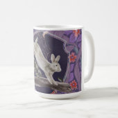 William Morris Forest Rabbit Floral Art Nouveau Kaffeetasse (VorderseiteRechts)