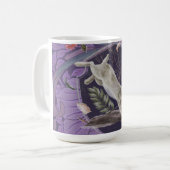 William Morris Forest Rabbit Floral Art Nouveau Kaffeetasse (Vorderseite Links)