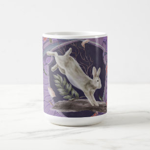 William Morris Forest Rabbit Floral Art Nouveau Kaffeetasse