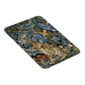 William Morris Forest Rabbit Floral Art Nouveau Magnet (Rechte Seite)