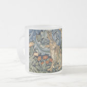 William Morris Forest Rabbit Floral Art Nouveau Mattglastasse (Vorderseite Links)