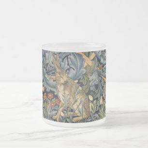 William Morris Forest Rabbit Floral Art Nouveau Mattglastasse