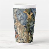 William Morris Forest Rabbit Floral Art Nouveau Milchtasse (Vorderseite)