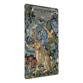 William Morris Forest Rabbit Floral Art Nouveau Mini Klemmbrett (Schrägansicht)