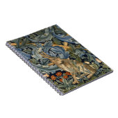 William Morris Forest Rabbit Floral Art Nouveau Notizblock (Rechte Seite)
