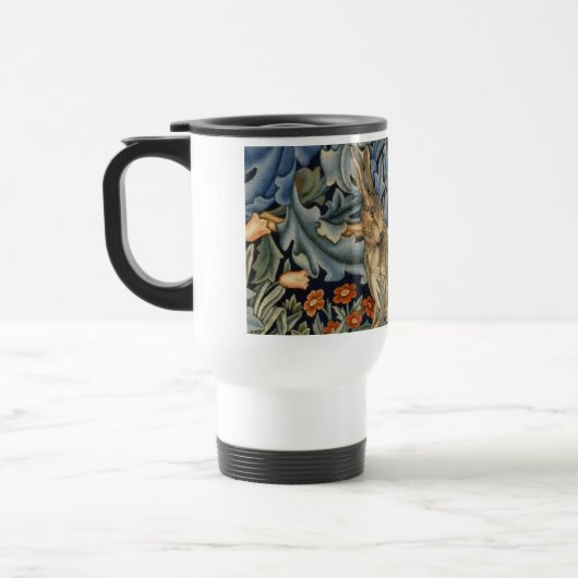William Morris Forest Rabbit Floral Art Nouveau Reisebecher (Links)