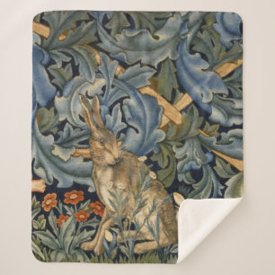 William Morris Forest Rabbit Floral Art Nouveau Sherpadecke