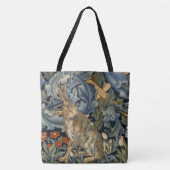 William Morris Forest Rabbit Floral Art Nouveau Tasche (Vorderseite)