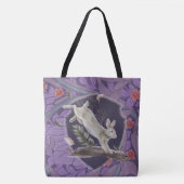 William Morris Forest Rabbit Floral Art Nouveau Tasche (Vorderseite)