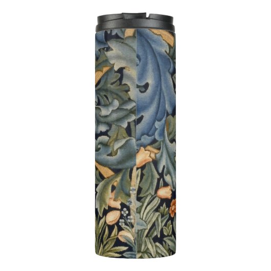 William Morris Forest Rabbit Floral Art Nouveau Thermosbecher (Rückseite)