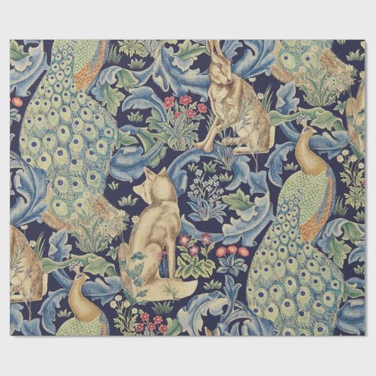 William Morris Forest Rabbit Geschenkpapier (Flach)