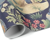 William Morris Forest Rabbit Geschenkpapier (Rolleneckpunkt)