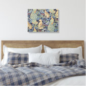 William Morris Forest Rabbit Leinwanddruck (Insitu (Schlafzimmer))