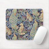 William Morris Forest Rabbit Mousepad (Mit Mouse)