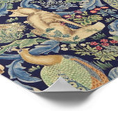 William Morris Forest Rabbit Poster (Ecke)