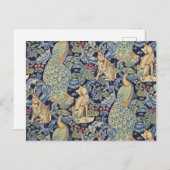 William Morris Forest Rabbit Postkarte (Vorne/Hinten)