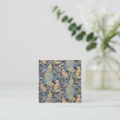 William Morris Forest Rabbit Quadratische Visitenkarte (Stehend Vorderseite)