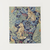 William Morris Forest Rabbit Wandteppich (Vorderseite)