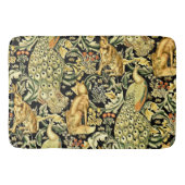William Morris Forest Tapestry Fox Hare Peacock Badematte (Vorderseite)