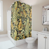 William Morris Forest Tapestry Fox Hare Peacock Duschvorhang (Beispiel)