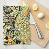 William Morris Forest Tapestry Fox Hare Peacock Geschirrtuch (Viertel Falte)